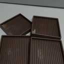 4x4 Square Rubber Furniture Caster Cups, Anti-Sliding Furniture Pads Bed Stopper Floor Protectors with Grip - Protect Any Flooring
