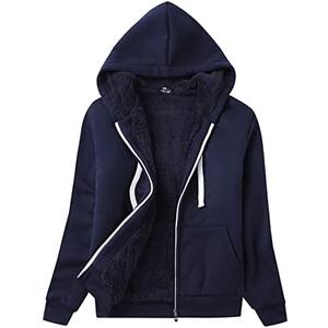 SWISSWELL Hoodies for Women Winter Fleece Sweatshirt - Full Zip Up Thick Sherpa Lined Hooded Jacket Size 2XL