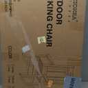 Ciokea Outdoor Rocking Chair, Black HDPE Rocking Chairs for Outside, All-Weather Comfortable Patio Rockers for Front Porch Deck Balcony