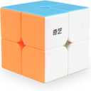 Qidi Speed Cube 2x2- Stickerless Magic Cube 2x2x2 Puzzles Toys (50mm), The Most Educational Toy to Improve Concentration.