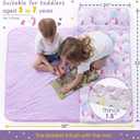 Nap Mat with Pillow Blanket Set: Sleeping Mats for Toddler Kids - Thick Large Roll up Slumber Bag for Daycare Preschool Kindergarten Boys Girls