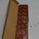 MECCANIXITY 32PCS 35mm(1 3/8") Red-Brown Plastic Hole Plugs, Flush Type Panel Hole Plugs Insert End Caps for Locking Hole Tubes Furniture Cabinet