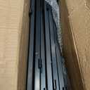 10 Panels 33in H x 29in L Garden Fence, 24ft L Black Metal No Dig Fence Temporary Animal Barrier for Dogs & Rabbits, Reusable Outdoor Yard Fencing
