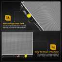 DWVO Radiator Compatible with 1997 1998 1999 2000 2001 CRV 2.0L
