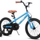 JOYSTAR Kids Bike for Ages 5-8 Years Old Boys Girls, BMX Style Kid's Bikes with Training Wheels, Children Bicycle for Kids and Toddler, Multiple Colors, 18 Inch with Training Wheels & HandBrake