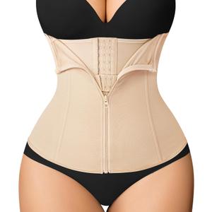 MERYOSZ Waist Trainer Corset Zipper Tummy Control Shapewear Breathable Waist Cincher for Women Body Shaper Sport Girdle (X-Large)