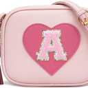 KKXIU Birthday Gifts for Girls Initial Toddler Purse Cute Kids Crossbody Bag