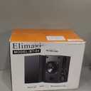 30W X 2 Powered Bookshelf Speakers - 3.5-RCA Input for Turntable, TV, PC, Record Player Speakers with 4 Inch Woofer & Wall Mounted (Black)