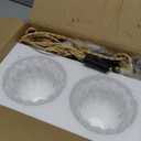 Plug in Wall Sconces Set of 2, Vintage Wall Lamp with 6.5FT Plug in Cord Clear Tulip Glass Shade Decor Indoor, Gold Wall Light for Bedroom Bedside Kids Living Room Bathroom