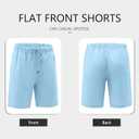 Janmid Men's Linen Casual Classic Fit Short Drawstring Summer Beach Shorts with Pockets, 2XL