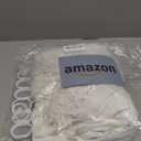 Extra Long Shower Curtains 72 x 84 Inches White Linen Shower Curtain with Tassels,Modern Farmhouse Country Shower Curtain