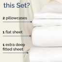 Extra Deep Twin Sheet Set - 4 Piece Breathable and Cooling Sheets - Hotel Luxury Bedding for Women, Men, Kids & Teens - Easy & Secure Fit - Soft and Wrinkle Free - Extra Deep Pockets - Antique White