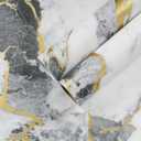 CHIHUT Thick White Grey Gold Marble Contact Paper Peel and Stick Self Adhesive Matte Waterproof Removable Countertop Vinyl Wrap Liquid Granite Wallpaper Roll for Kitchen Bathroom Cabinet 12"x100"