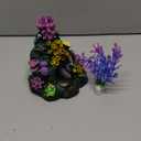 GSD Aquarium Colorful Coral Reef Set Fish Tank Decoration Mountain Ornament for Aquarium Environments Decor Accessories, Coral Mountain x 1, Aquatic Plant x 4