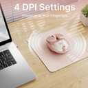 SEUNKWANG EWEADN Q9 Wireless Clear Mouse Dual Mode Bluetooth & 2.4G USB Computer Mouse with RGB Lighting, Silent Clicks, Multi-Device Compatibility for Laptop, PC, MacBook, iPad Cute Mouses-Gradient