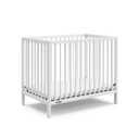 Graco Teddi 4-in-1 Convertible Mini Crib with Bonus Water-Resistant Mattress GREENGUARD Gold Certified, 2.75-Inch Mattress Included, Small Spaces Crib, Easy 30-Minute Assembly (White)