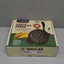 SIRCLES Tortilla Press 12 Inch Cast Iron - Extra Large, Heavy Duty 12 Inch Tortilla Press - Ebook Tortilla recipes - 5 Non-Slip Rubber Feet - Pre-Seasoned - Large 12-Inch Tortilla Press