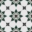 Alow Peel and Stick Floor Tile Green and Black, Self-Adhesive Vinyl Flooring 20Pcs, Waterproof, Reusable, Peel and Stick Flooring for Bathroom, Bedroom, Living Room, Kitchen and Office(11.8x11.8 in) (Flower)