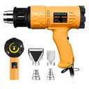 SEEKONE Heat Gun 1800W 122℉-1202℉（50℃- 650℃）Fast Heating Heavy Duty Hot Air Gun Kit Variable Temperature Control Overheat Protection
