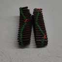 2pcs Mini Fences, Durable Mini Christmas Tree Picket Fence Funny Christmas Village Accessories Suitable for Indoor Outdoor Home Garden Party Decor (Brown)