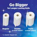 Sparkle Tear-A-Square Paper Towels, 2 Double Rolls (220 Sheets Total) - Strong 2-Ply Towels for Kitchen Cleanup and Everyday Messes