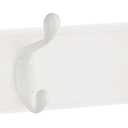 Franklin Brass Casual Curve Wall Mounted Pure White 16 in. Coat Rack, 4 Hooks, B46717K-PWW-C