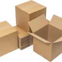 Mefleet 8x8x8" Shipping Boxes 25 Pack - Corrugated Cardboard Square Mailing Box Packaging for Small Business - Brown Mailer Packing Supplies