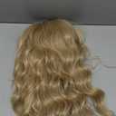 Short Blonde Bob Wigs with Bangs Wavy Curly Wig Shoulder Length Synthetic Cosplay Wigs for Women Colorful Costume Wigs
