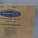 Bobrick Reversible Folding Shower Seat, White/Stainless Steel