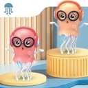 2 x Music Jellyfish,Octopus Toys with Auto-Avoidance - Crawling & Dancing Baby Toy, Music, Perfect Sensory Toy for Tummy Time & Toddler Play (Green)