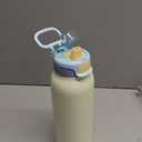 Ello Pop & Fill Stainless Steel Water Bottle with Quick Fill Technology, Double Walled Vacuum Insulated Metal, Leak Proof Locking Lid, Sip & Chug, BPA Free, Holiday Gift for Him Her, 22oz, 32oz, 40oz (Fresh Dew)