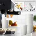 Homienly Kitchen Cups 12 OZ Wheat Straw Drinking GlassesUnbreakable, Lightweight & Reusable Alternative to Plastic Cups,Dishwasher Safe Cups for Kitchen & Outdoor Use (White, 6 PCS)