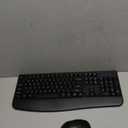 Wireless Keyboard and Mouse Combo, EDJO 2.4G Full-Sized Ergonomic Computer Keyboard with Wrist Rest and 3 Level DPI Adjustable Wireless Mouse for Windows, Mac OS Desktop/Laptop/PC (Black)