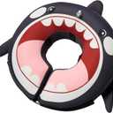 BENCMATE Inflatable Dog Cone Collar Alternative, Soft Dog Cone for Small Medium Large Dogs and Cats, Neck Recovery ECollar Donut Collar After Surgery (Medium+, Orca)