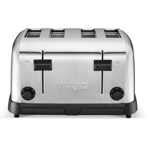 Waring (WCT708) Four-Compartment Pop-Up Toaster, Silver