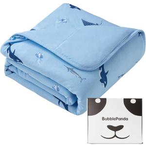 BubblePanda Rayon Made from Bamboo Baby Blanket for Boys Girls Neutral Soft Crib Blanket Toddler Quilt Comforter Newborn Nursery 30 x 40 Inch Shark