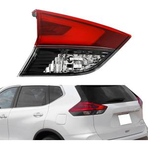 Silscvtt Left Inner Tail Light Replacement for Nissan Rogue 2017-2019 Brake Red Lens Lamp Assembly Driver Side 265556FL5D