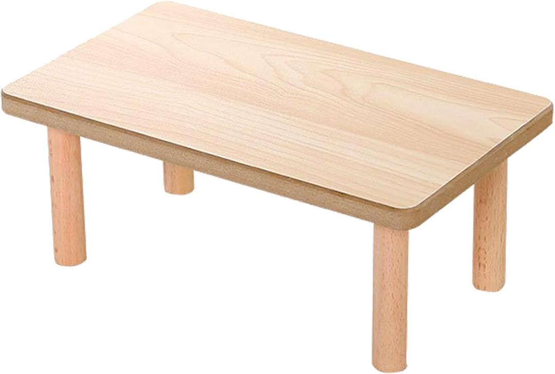 Hamster Play Wooden Platform, Gerbil Cage Waterproof Wood Stand with Pillars Standing Surface Play Decor Cage Accessories for Syrian Squirrel Chinchilla and Other Small Pets