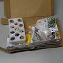 AIPRIDY DIY Fairy Wand Garden Stakes Kit, Crystal Beaded Decorative Wands Set, Outdoor Garden Decoration with Assembly Guide (Mixed Top 390 Pcs)