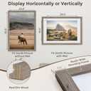 Fun Memories 24x36 Poster Frames, 24x 36 Solid Wood Picture Frame, Picture Frame 20x30 with Mat or 24 x 36 Without Mat, 24" x36" Large Poster Frame with Tempered Glass for Wall Mount, Grey, 1 Pack