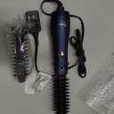 Hair Dryer Brush, Aima Beauty 4-in-1 Upgrade Hot Air Straightener Curler Function for Women, Hair Styling Tools, Prussian Blue-Round