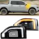 LED Front Side Marker Light DRL Amber Sequential Turn Signal Lamp 2 in 1 Function Feature Kit for Ford Maverick 2022 2023 2024 2025 Fender Trim Rocker Panel OEM Trim Accessories