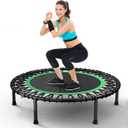 HYD-Parts 40"/48 Rebounder Trampoline for Adults with Bungee Cords, Portable Fitness Exercise Mini Trampoline, Small Rebounder Indoor/Outdoor, Quiet Workout Equipment, 450lbs/550lbs