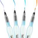 Mr. Pen- Watercolor Brush Pens, 4 pcs, Blue Set, Watercolor Brushes Set, Water Brush Pen