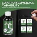 2 x Black Touch Up Paint tile paint porcelain repair kit Specialty Tub and Tile, High-Gloss Quick-Dry Porcelain Paint for Scratches & Chips on Porcelain, Acrylic, Enamel, Cast Iron, Tubs, Tiles, Sinks Wooden furniture and Toilets