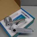 Smart Door Lock with Knob, Keyless Entry Door Locks with Handle, Fingerprint Door Knob for Bedroom/Front Door/Apartment,Generate Passcode Remotely Silver