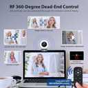 Zoomable Webcam with Remote Control, 1080P 60FPS Streaming Webcam with Adjustable Ring Light and Tripod, Pro USB 5X Digital Zoom Webcam for Zoom/Skype Teams/Laptop/Mac Windows