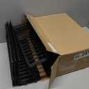 12 PCS Under Couch Blocker, Under Bed Blocker for Pets, Under Couch Toy Blocker, Black Plastic Under Bed Blocker, Bed Blockers for Couch and Bed Under