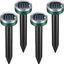 Mole Repellent for Lawns - Ultrasonic Gopher Repellent Solar Powered for Garden,Yard - Waterproof Sonic Mole Spike for Snake,Chipmunk,Outdoor Pest Control Vole Deterrent