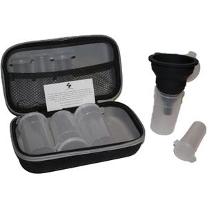 Powdered Supplement Case (Gray) - Portable Protein Powder Supplement Container - BPA Free